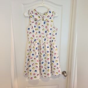 White Pastel Macaroon Peter Pan Dress